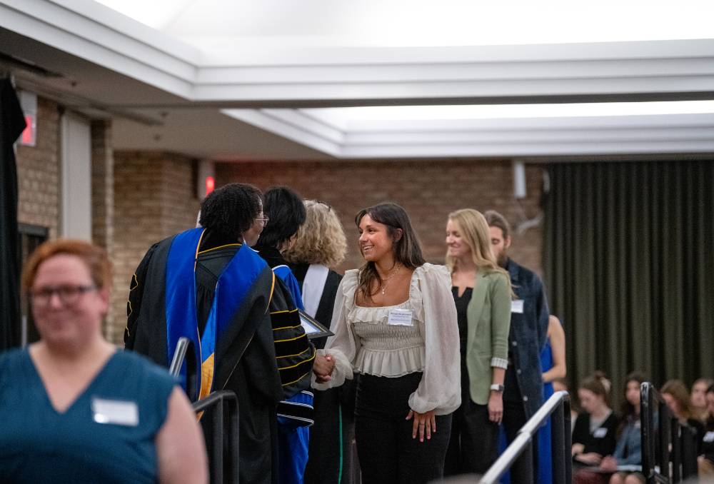 Awardee receiving award 16